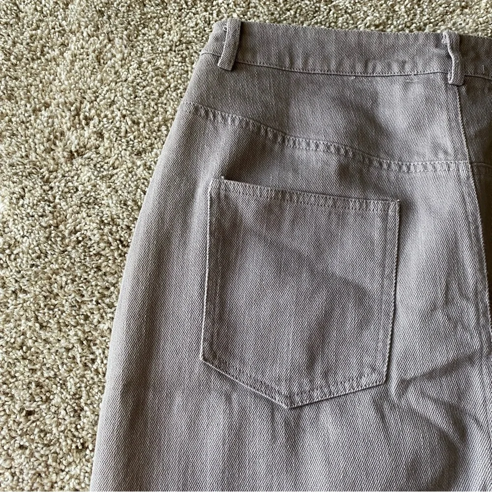 Entro Grey Raw Hem Jean Skirt
